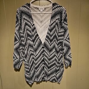 Avenue Cardigan Knit Sweater, Plus-Size 22/24, Button-down, Comfycore